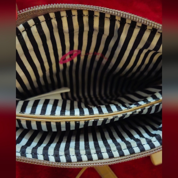 Luv Betsey by Betsey Johnson Gold Quilted Crossbody Bag with Bow Accent - Picture 10 of 11